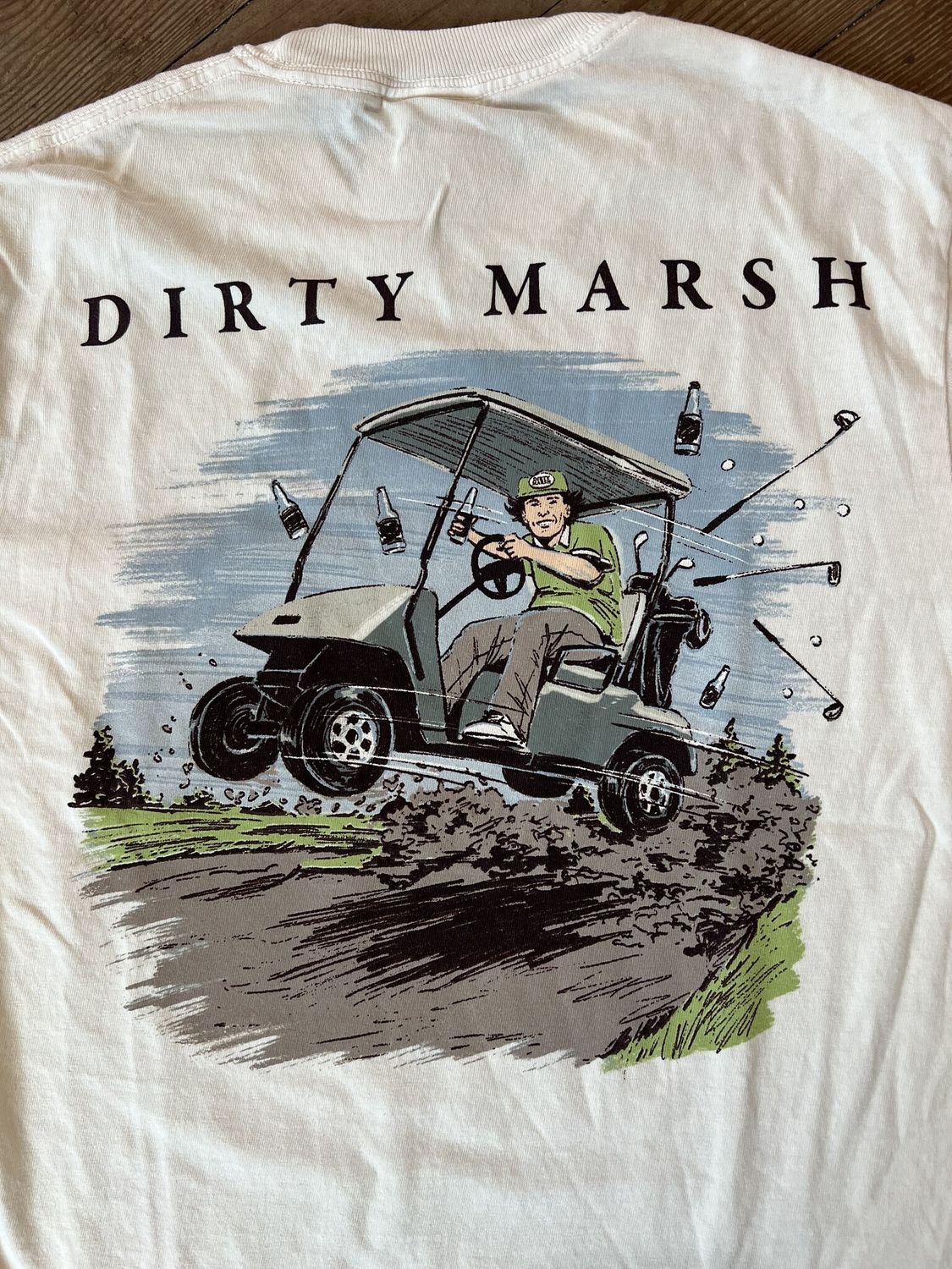Marshall On Da Course Tee Ivory