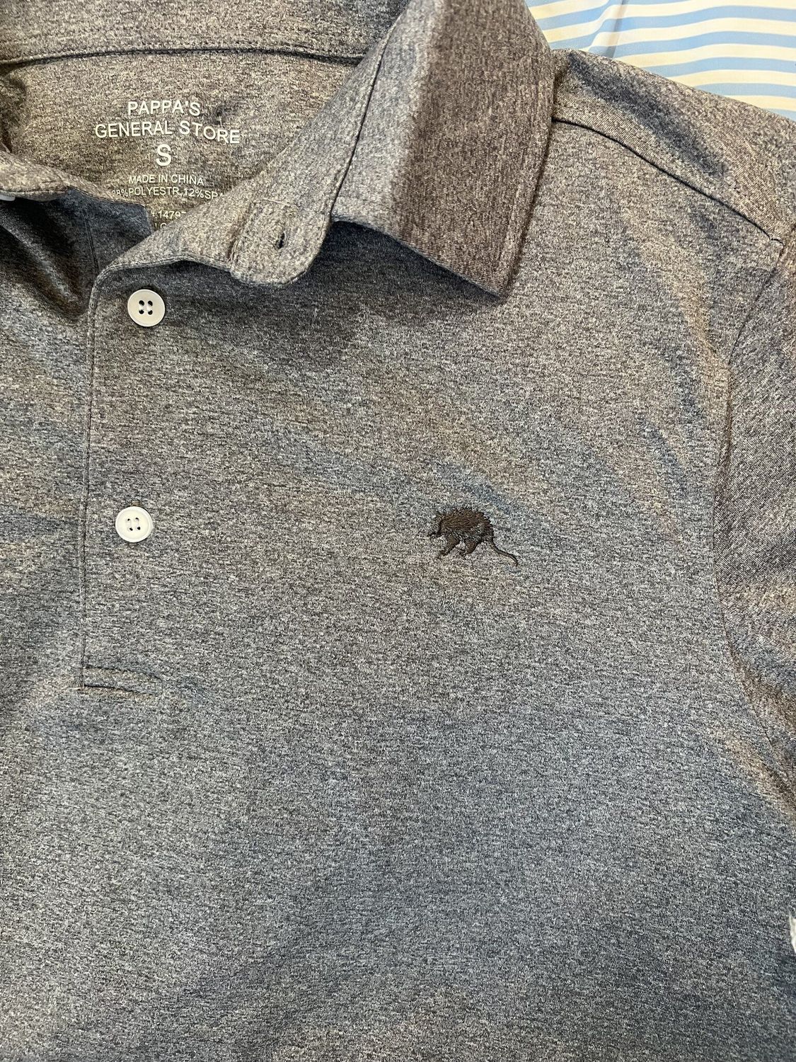 Possum Performance Polo, Color: Grey, Size: Small