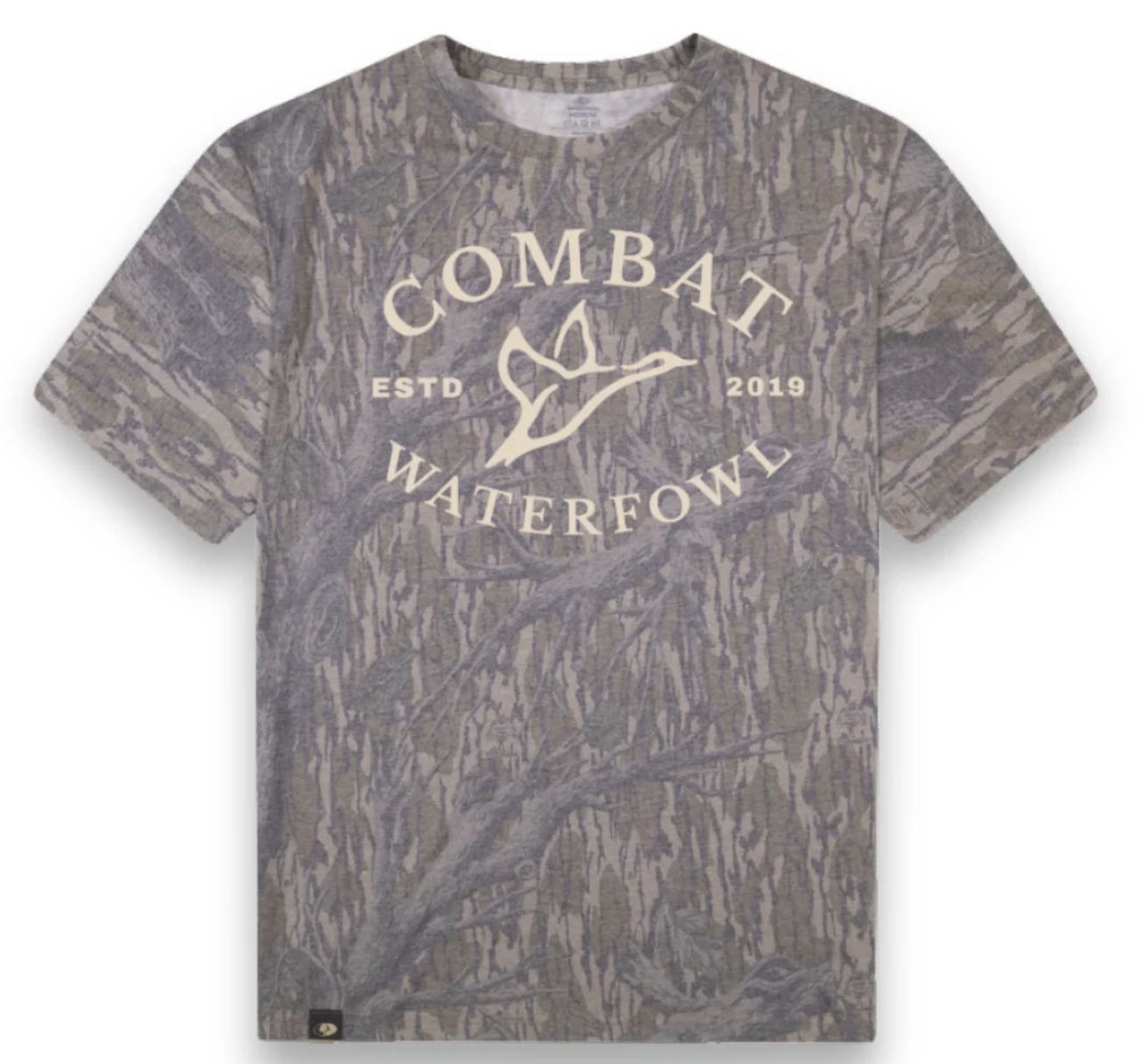 Badge Logo Tee Mossy Oak Washed Out Treestand