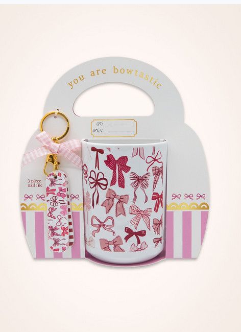 Simply Southern Mug and Keychain Set, Color: Bow
