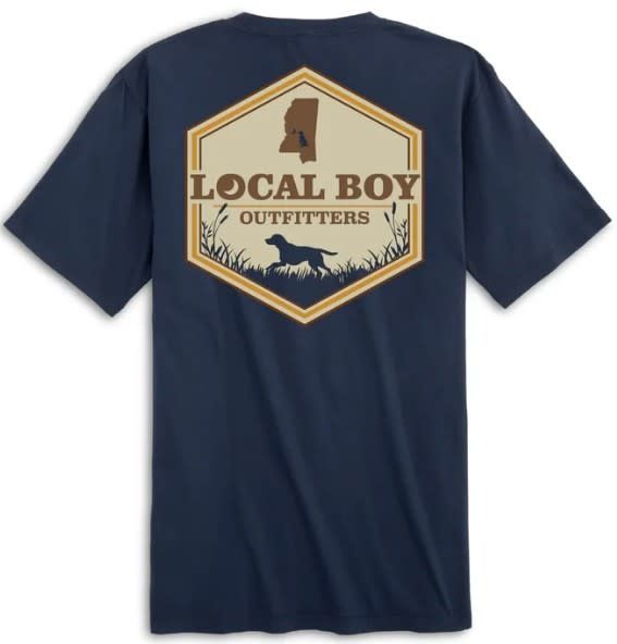 LBO Hex State SC  S/S Tee China Blue