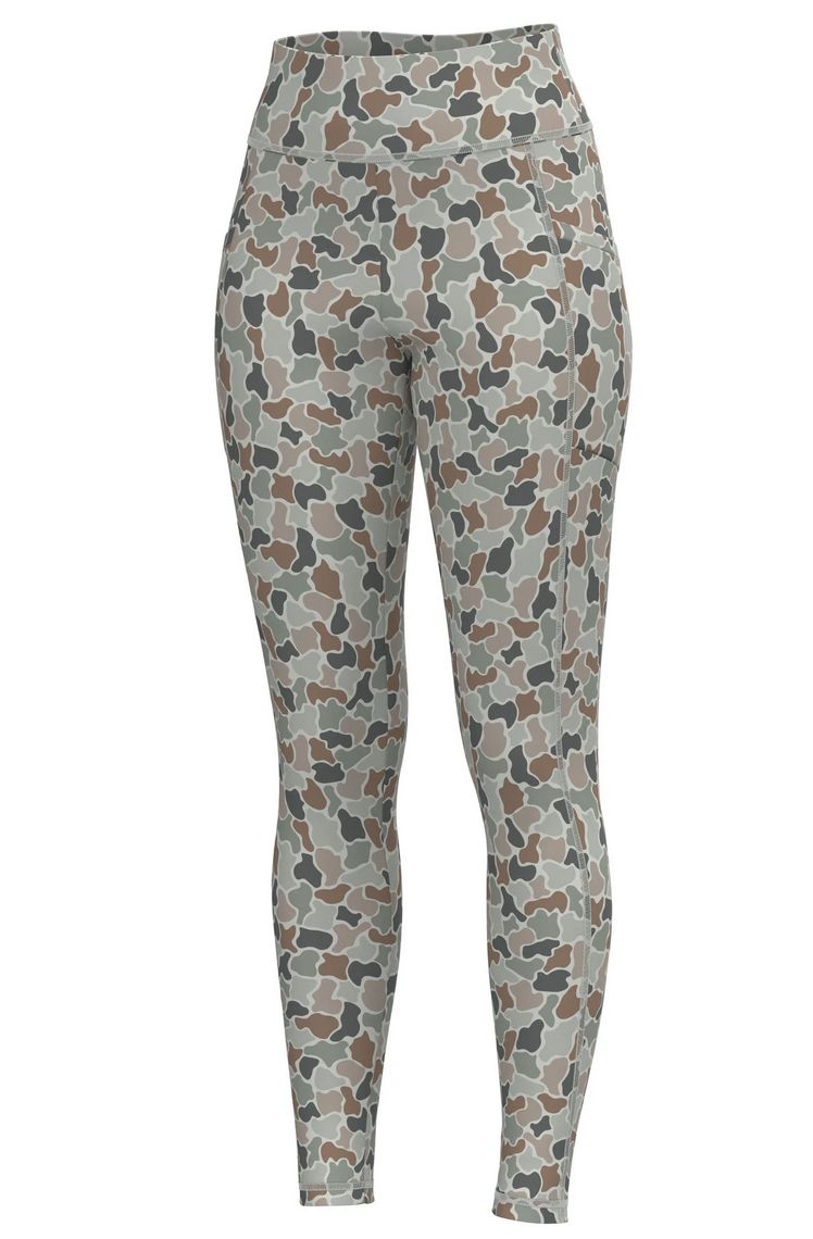 Local Girl Leggings Forest Camo Flora