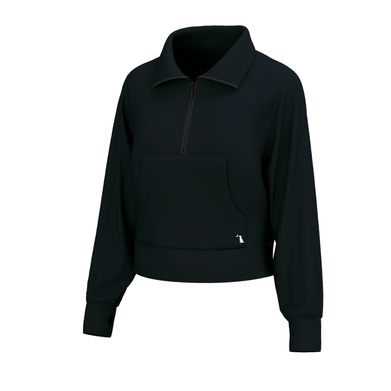 Local Girl Freelance 1/4 Zip Black