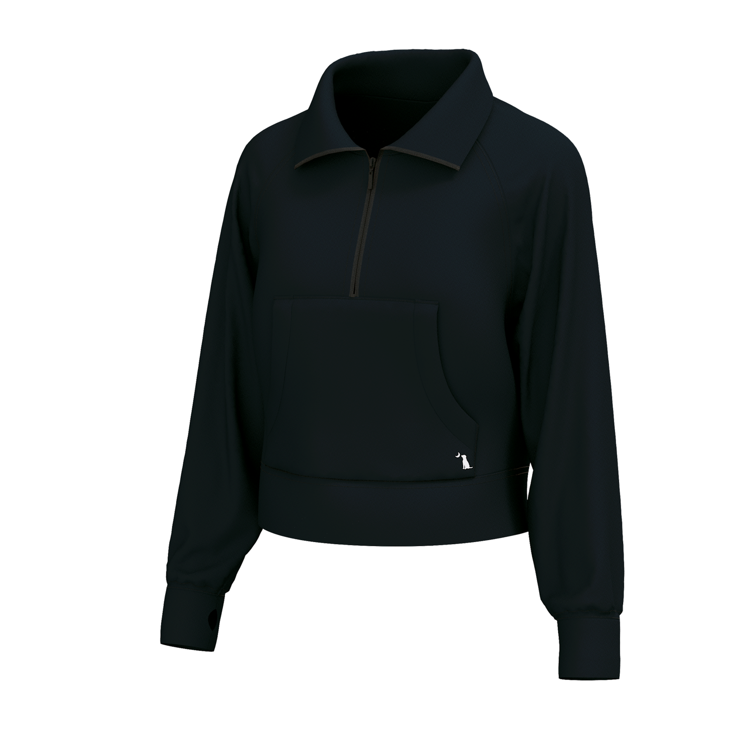 Local Girl Freelance 1/4 Zip Black, Size: X-Small