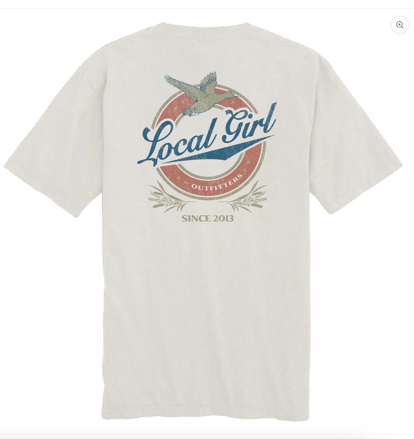 Local Girl Vintage Miller S/S Tee Silver