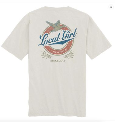 Local Girl Vintage Miller S/S Tee Silver