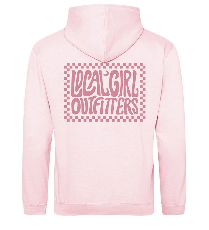 Local Girl :Youth Brushwood Hoodie Baby Pink