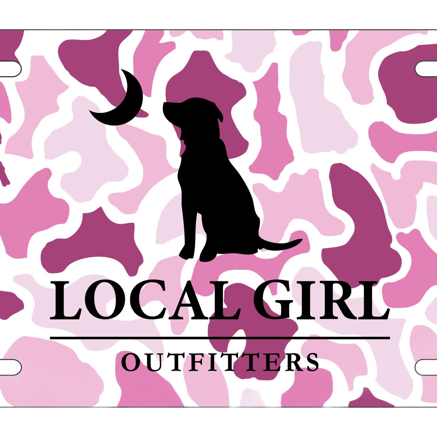 Local GIrl License Plate