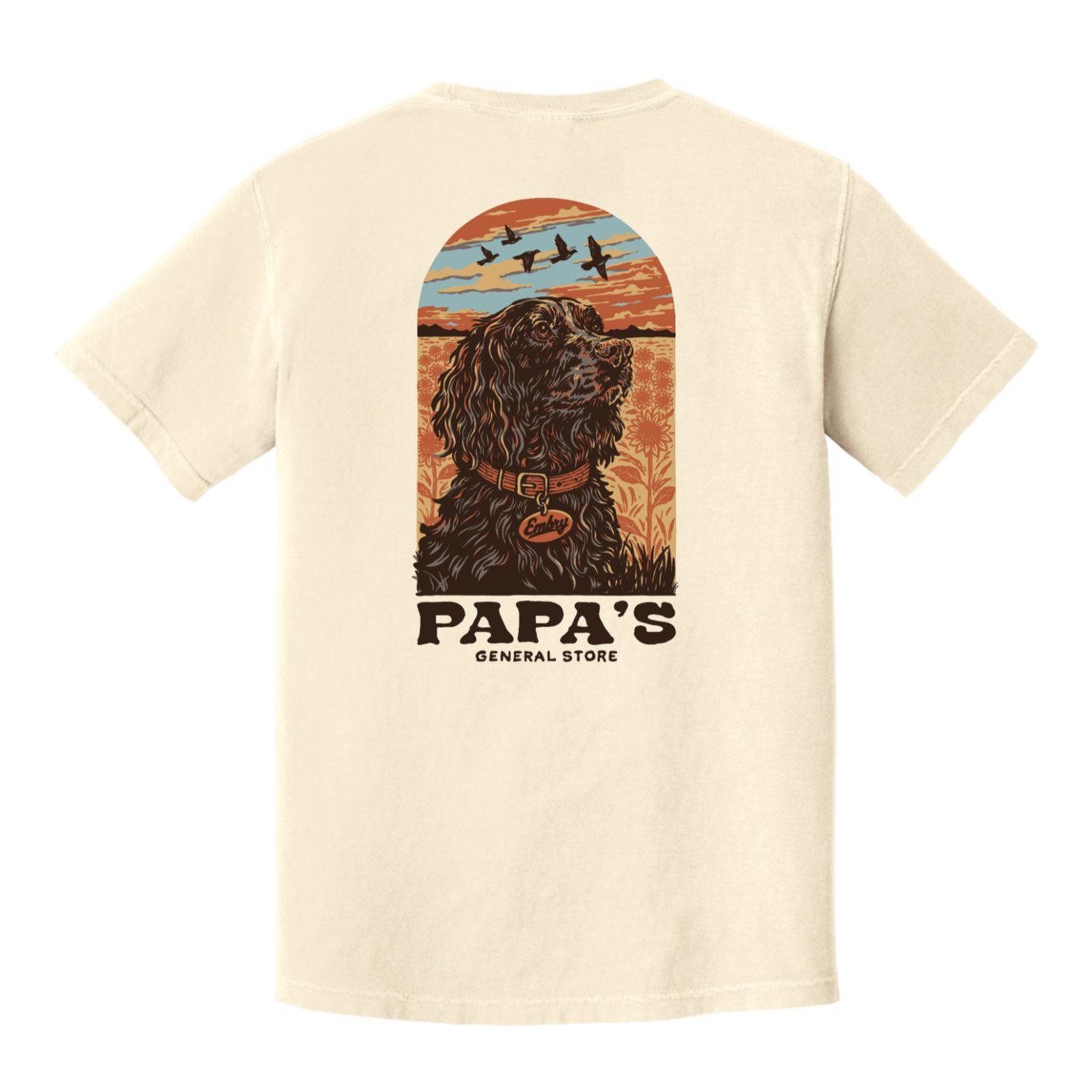 EO x PGS Collab Boykin Short Sleeve Ivory Tee