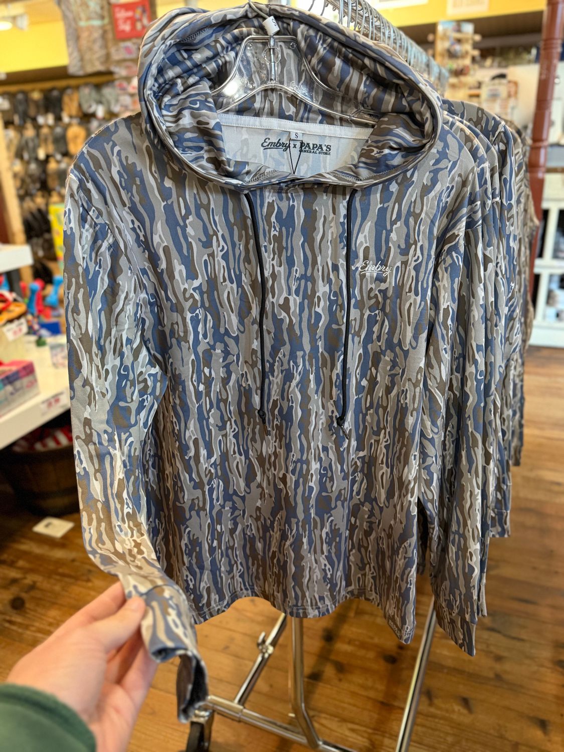 EO x PGS Collab Blue Ranch Camo LW Hoodie