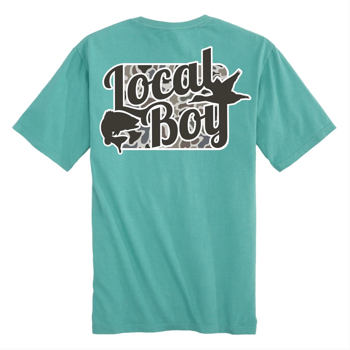 Youth Open Season Localflage SS Seafoam Tee, Size: YTH X-Small