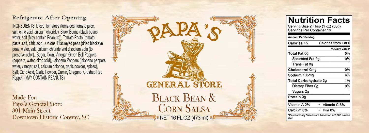 DVine Foods Black Bean &amp; Corn Salsa