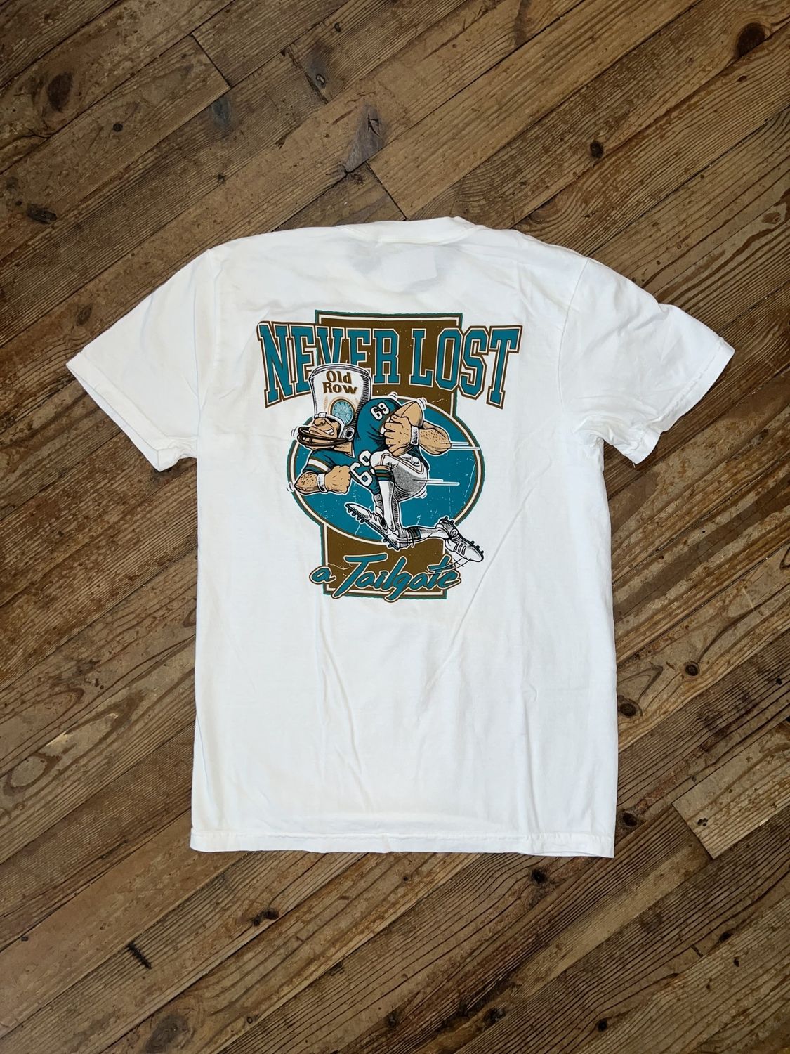 Old Row Never Lost a Tailgate CC Pocket Tee White