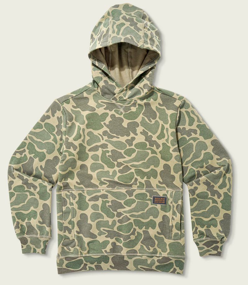 Marsh Wear Youth Fireside Hoodie Green Mallard Camo