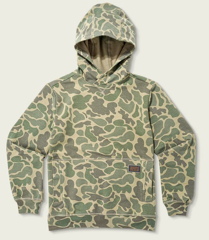 Marsh Wear Youth Fireside Hoodie Green Mallard Camo