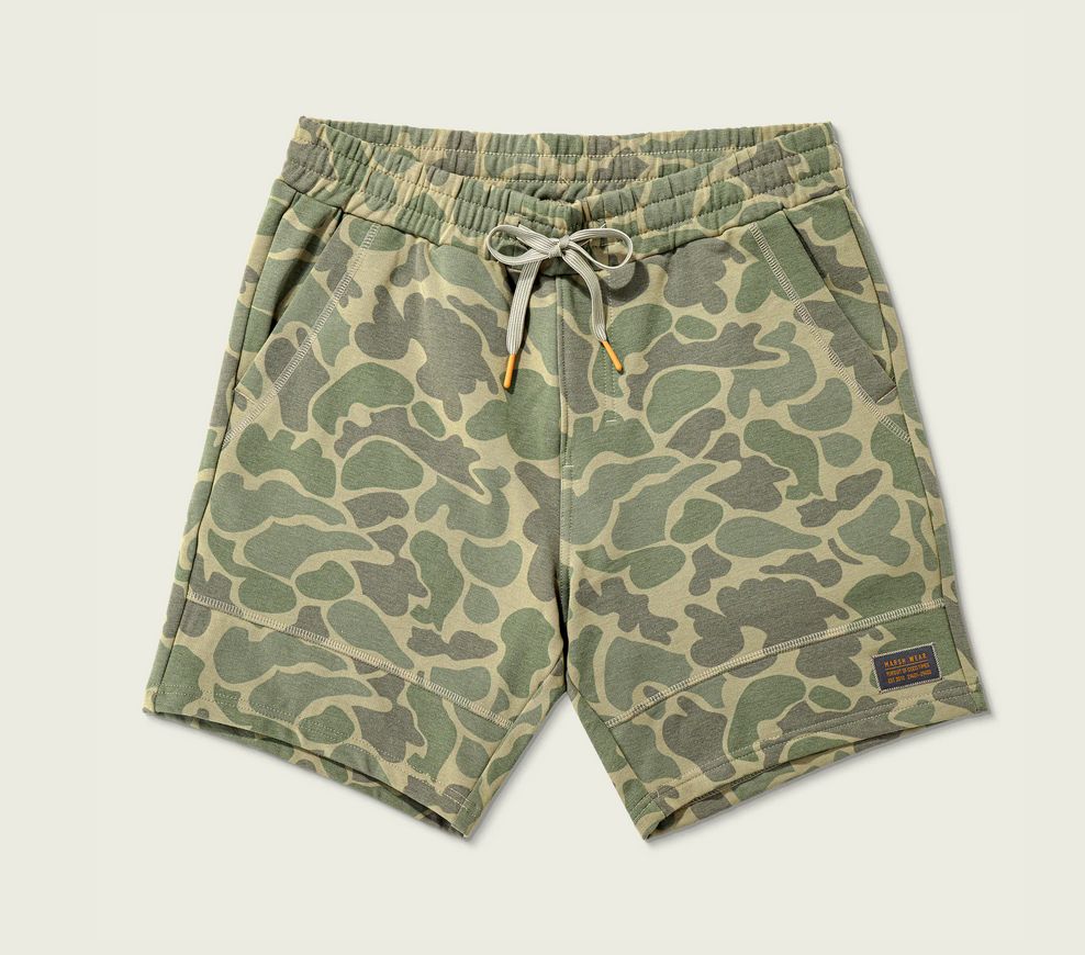 Marsh Wear Fireside Sweatshorts Green Mallard Camo