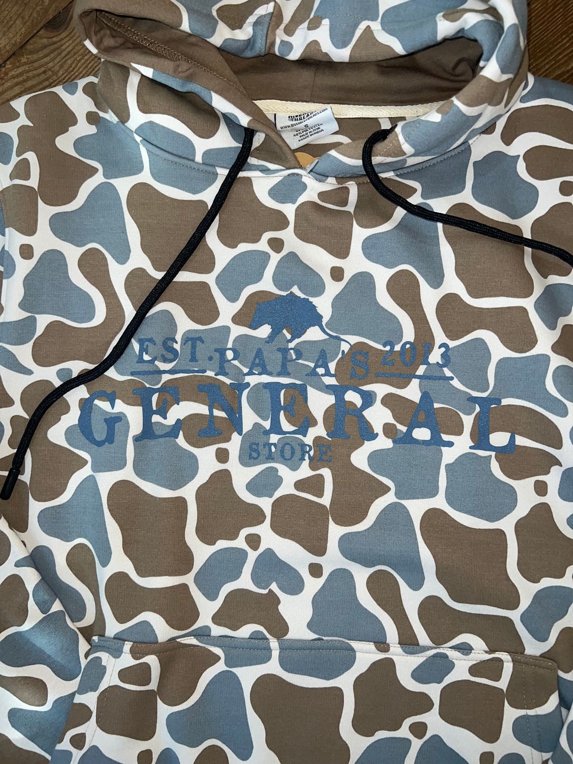 PGS Blue Old School Camo Hoodie