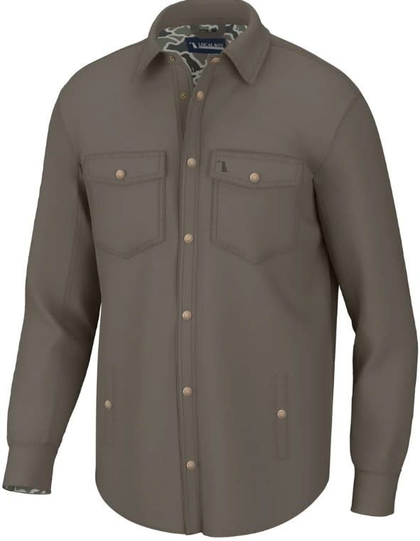 Local Boy Sportsman Shacket Mud Dog &amp; Moon