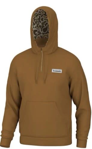 Local Boy 1/4 Zip Hoodie Rust