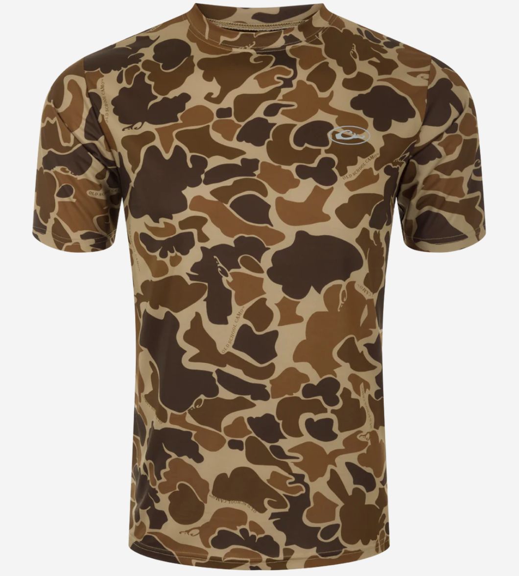 Youth EST Camo Performance Crew S/S Old School