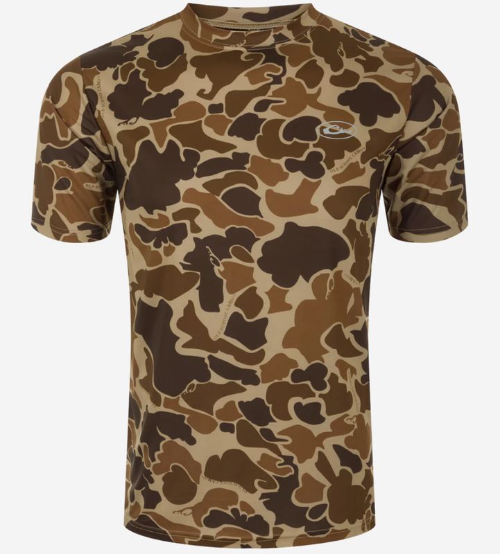 Youth EST Camo Performance Crew S/S Old School