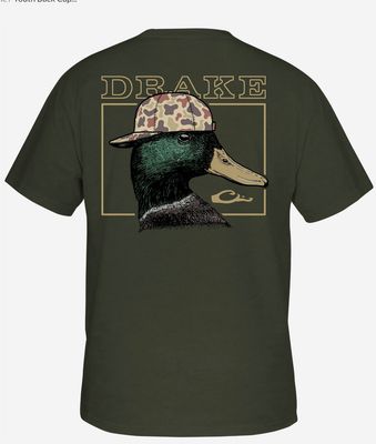 Youth Back Cap Mallard S/S Tee Graphite Heather