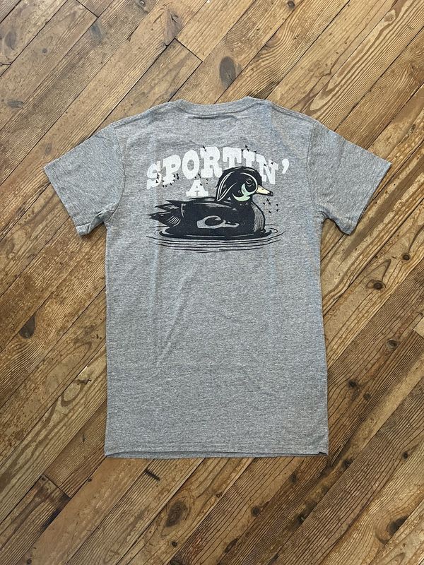 Sportin a Woodie S/S Tee Graphite Heather