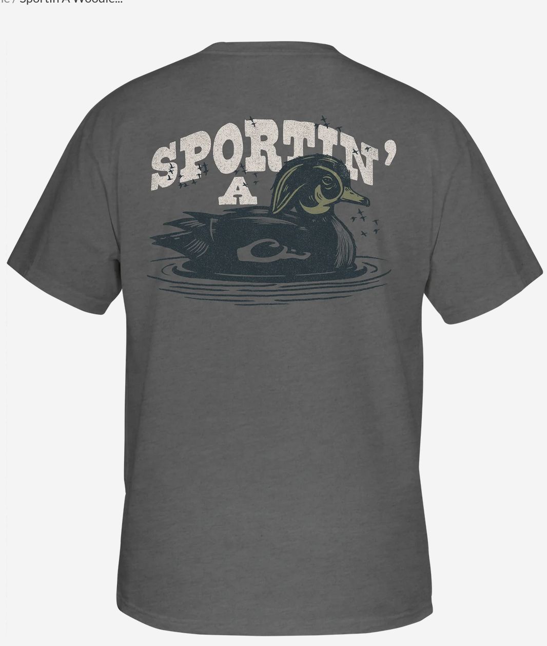 Sportin a Woodie S/S Tee Graphite Heather