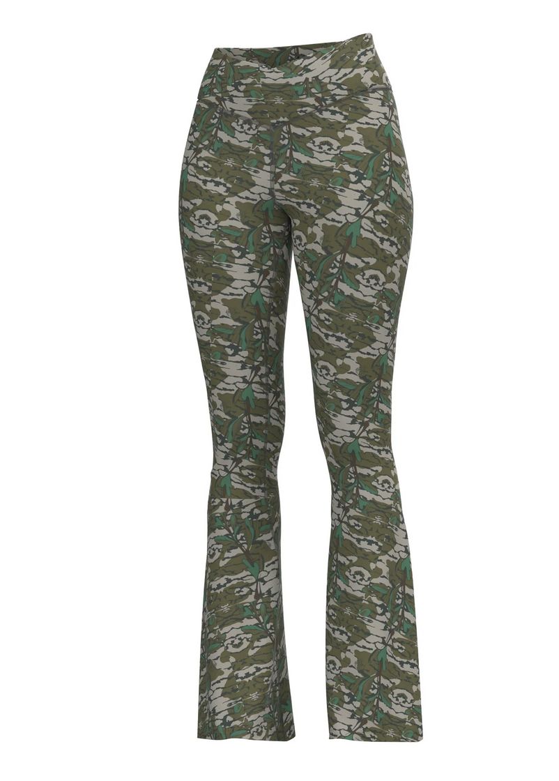 LG Flare Leggings Green Leaf Camo
