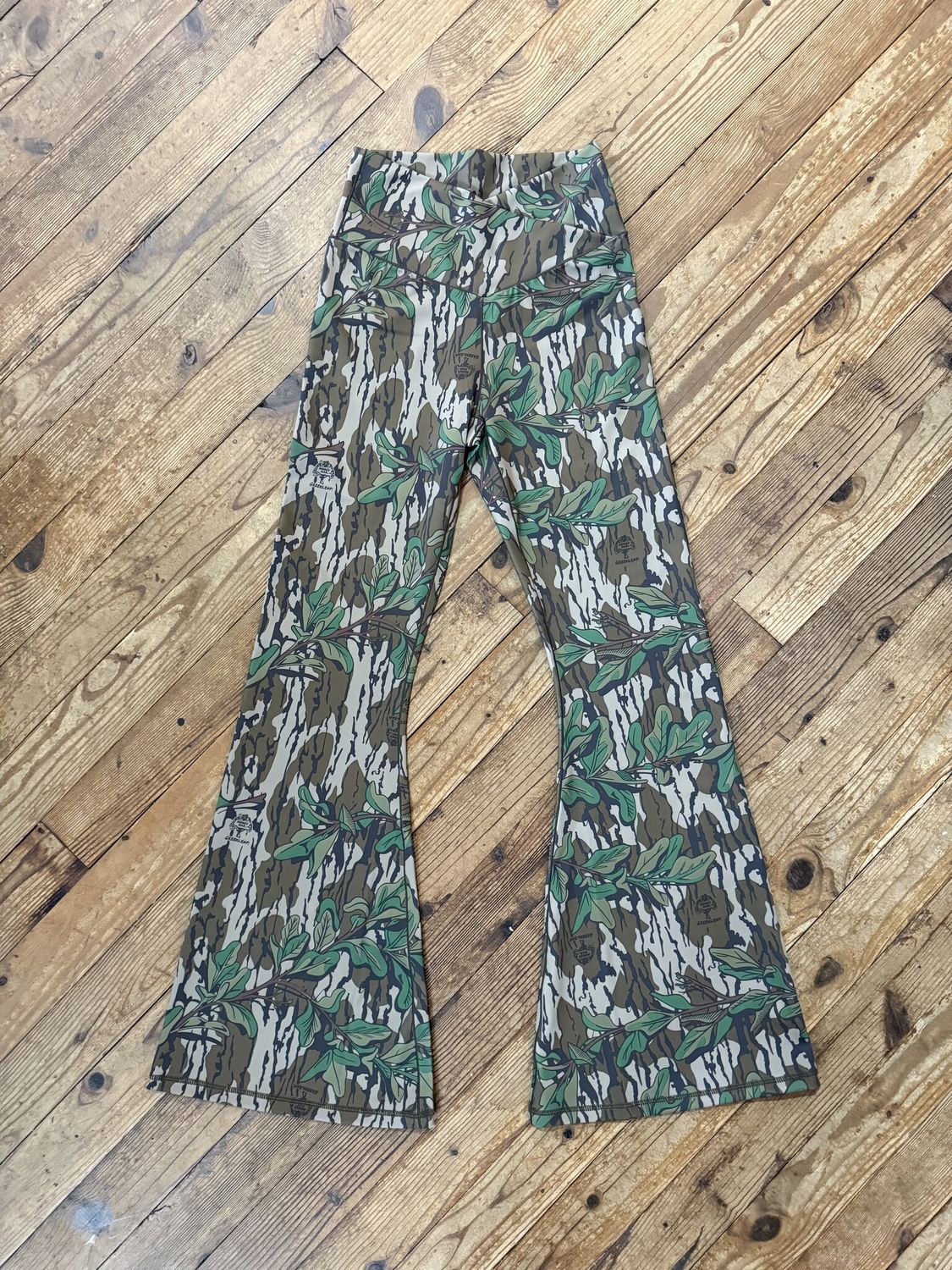 LG Flare Leggings Green Leaf Camo