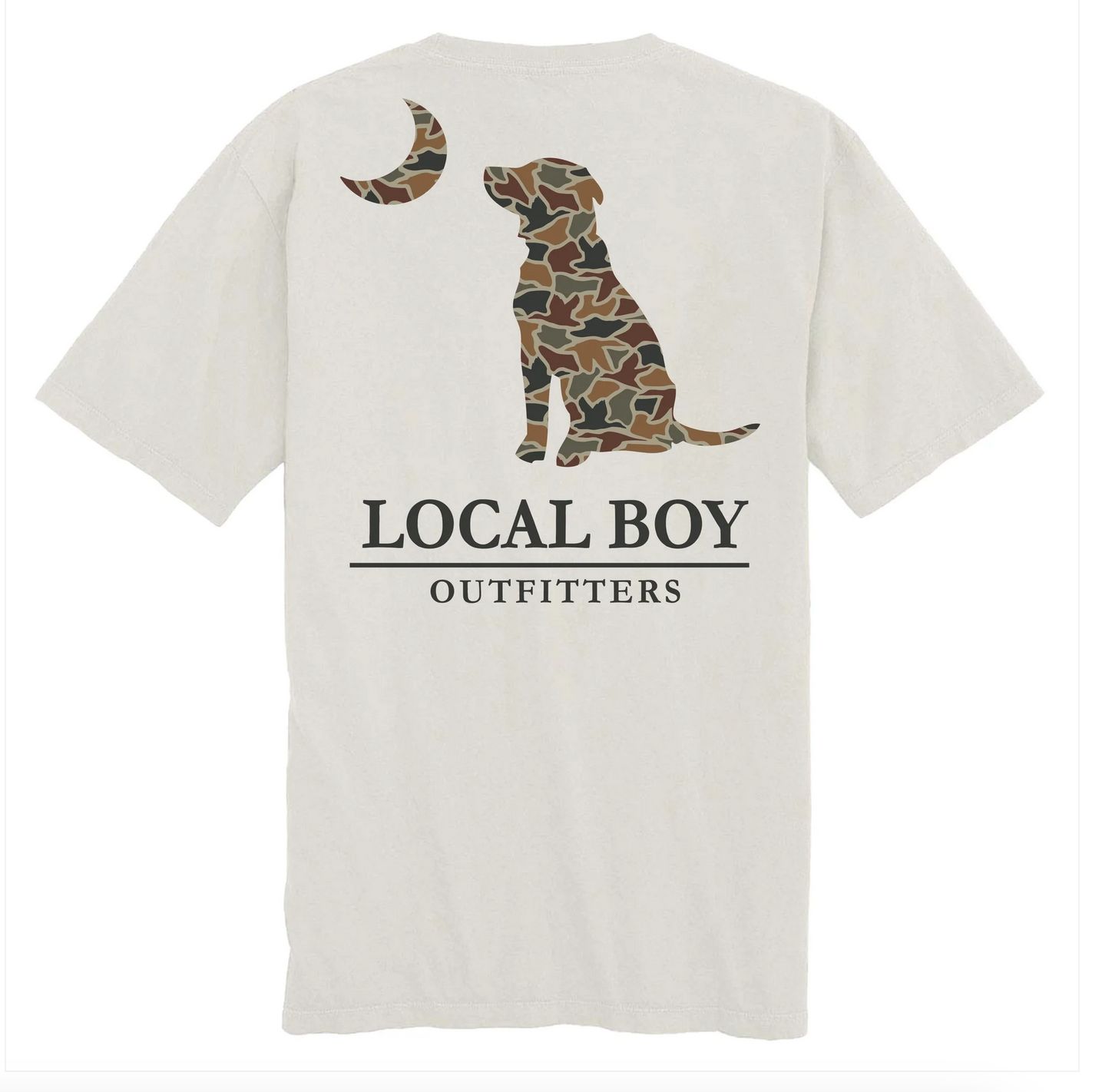 LBO Youth Autumn Duck Camo Dog &amp; Moon S/S Tee Silver