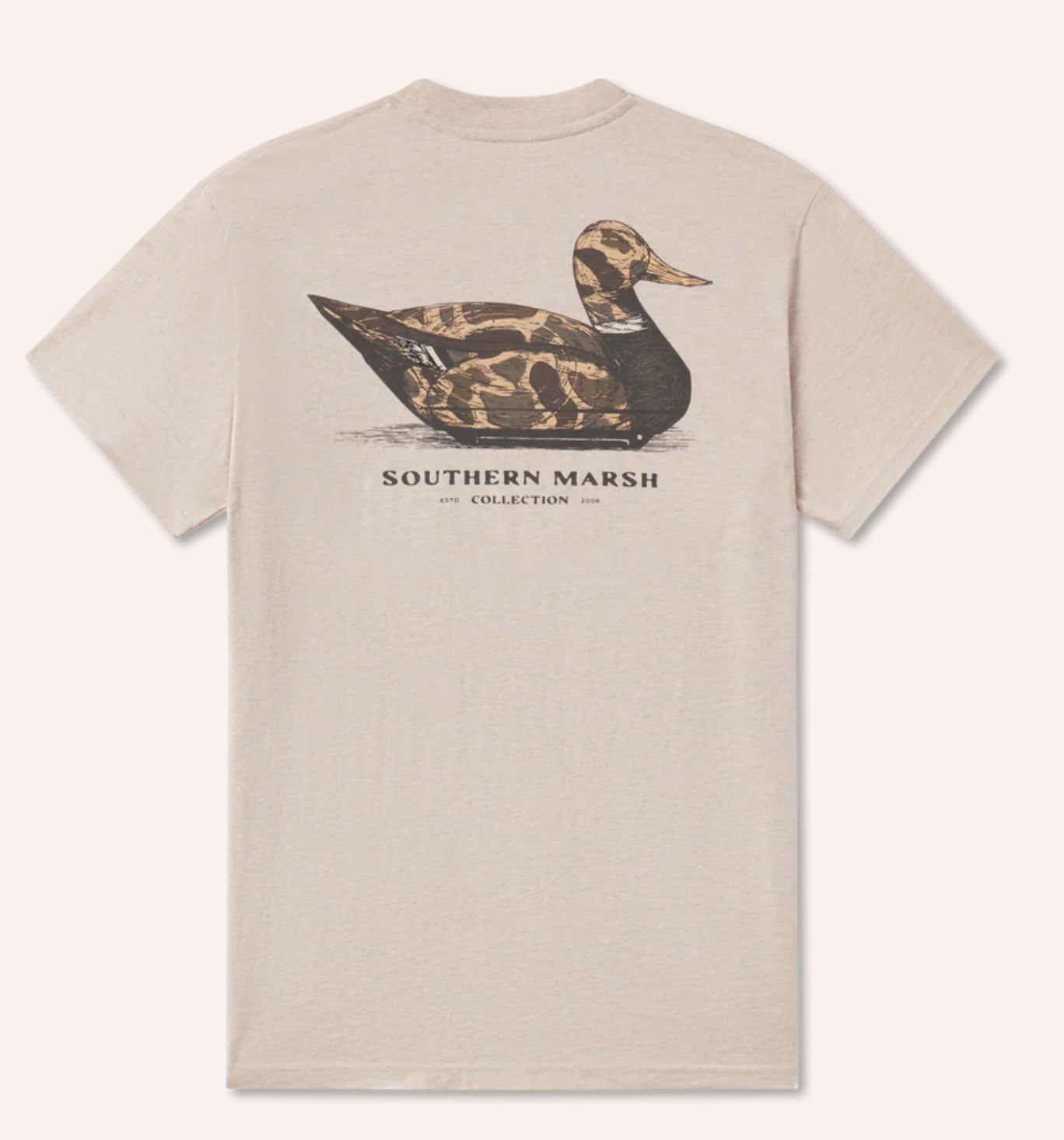 Vintage Duck Decoy Tee Camo Washed Oatmeal