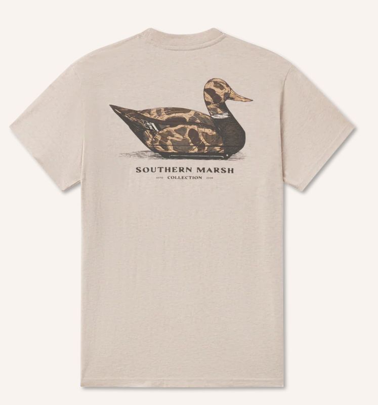 Vintage Duck Decoy Tee Camo Washed Oatmeal
