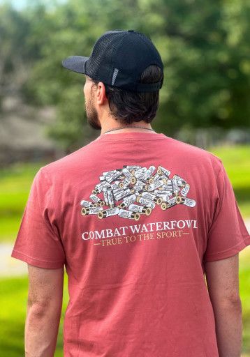 GIVE 'EM SHELL TEE, Color: CLAY, Size: S