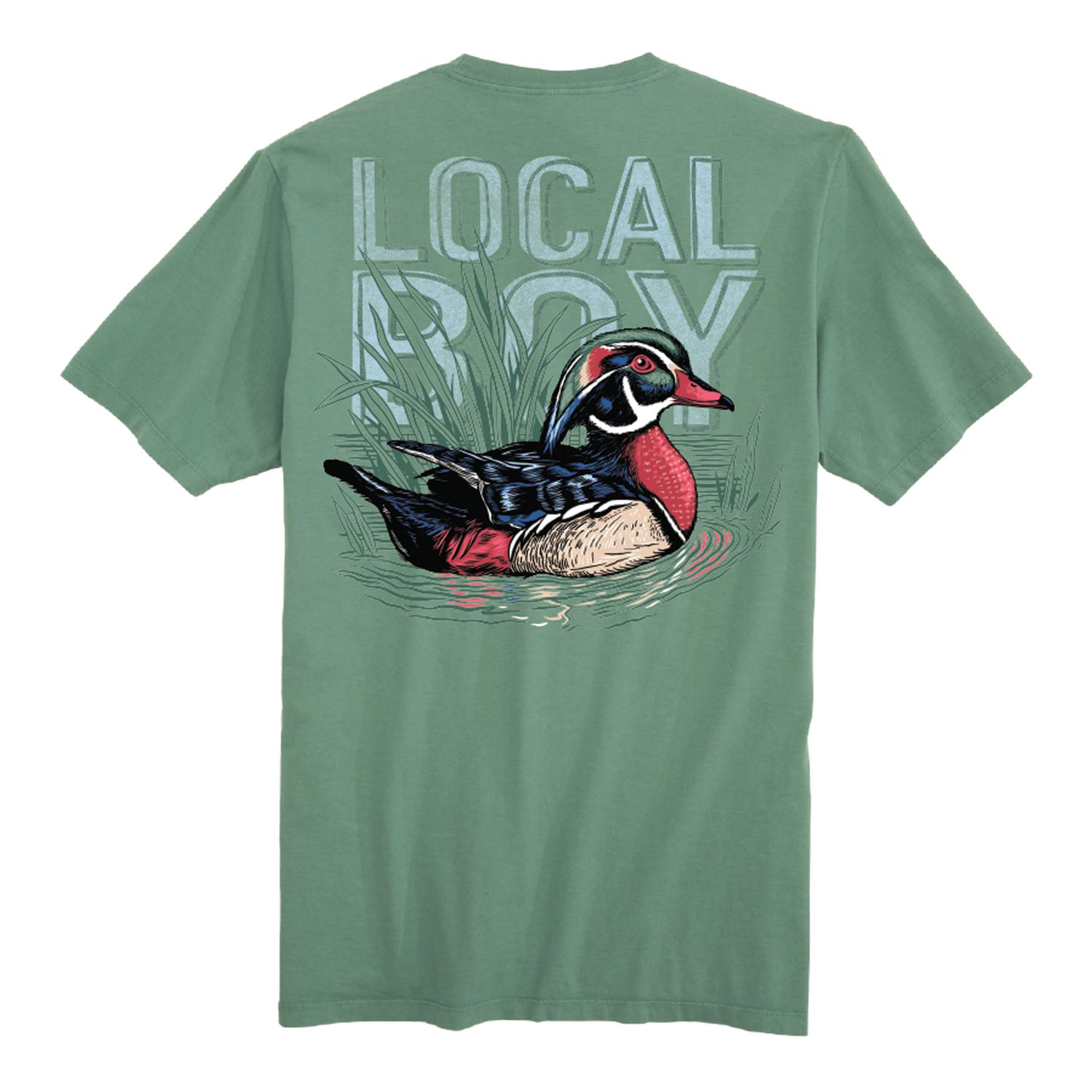 Youth Wood Duck SS Light Green Tee