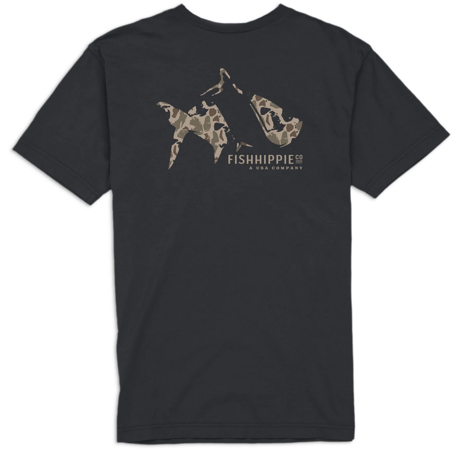 Fish Hippie Banks Camo Black Tee
