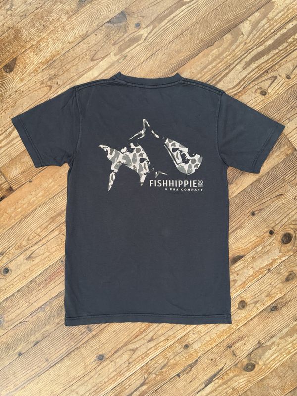 Fish Hippie Banks Camo Black Tee