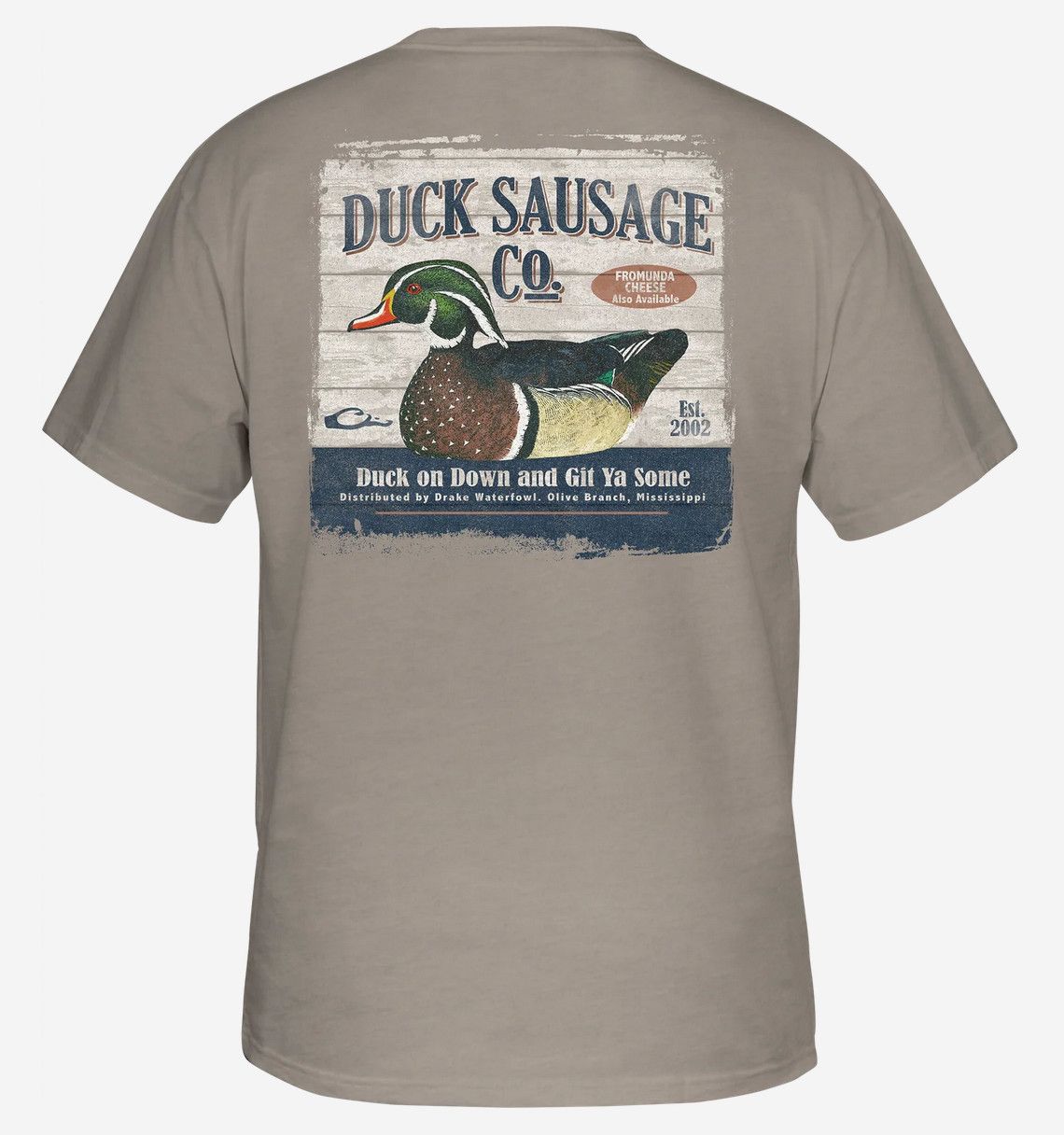 Drake Duck Sausage Graphite Heather SS Tee