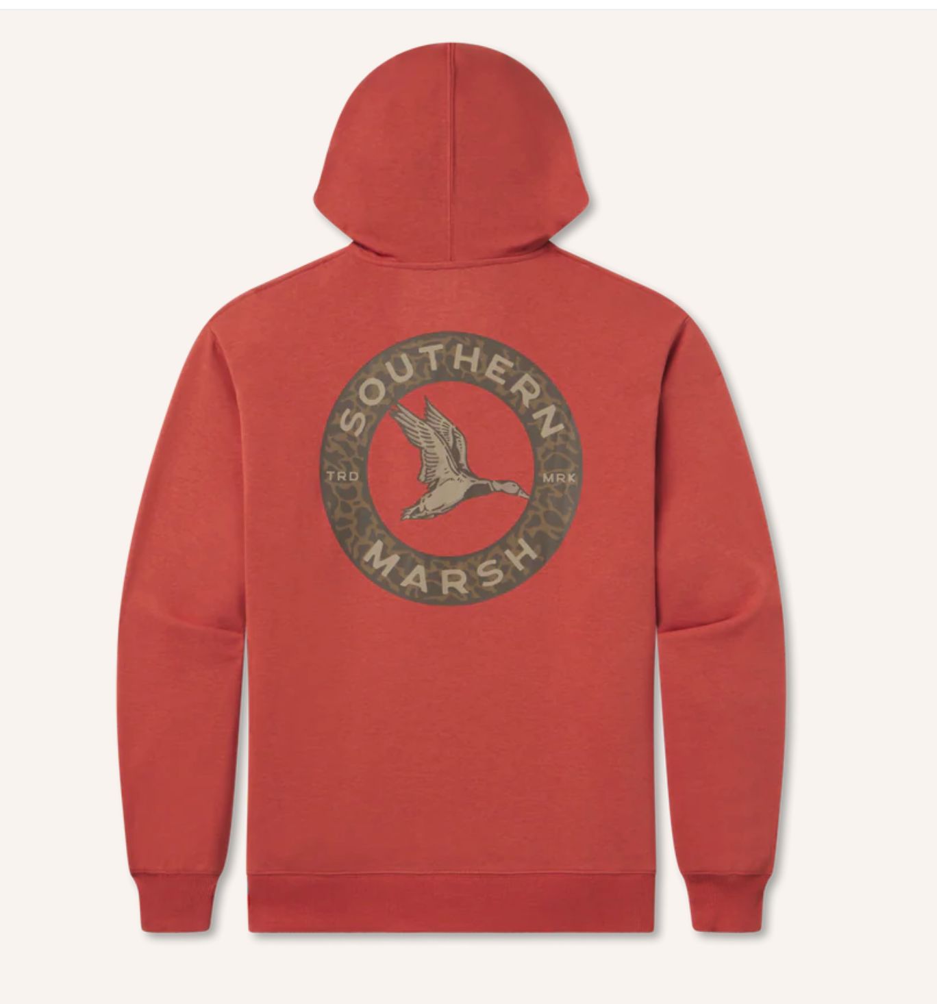 Surfside Hoodie Inflight Camo Washed Red
