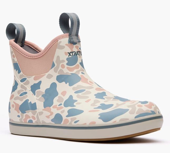 XTRATUFF Women's 6 Inch Ankle Deck Boot Ivory Duck Camo