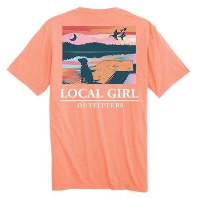 LG Youth Lab on Dock Neon Cantaloupe SS Tee 