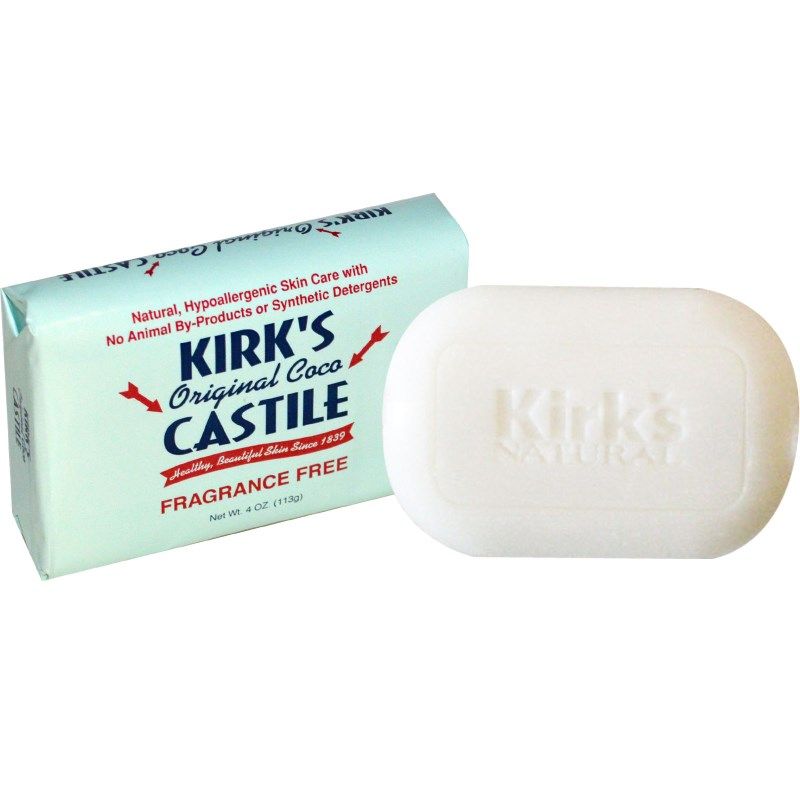 Kirk's Original Coco Castile Bar Soap Fragrance Free 4 oz (113 g)