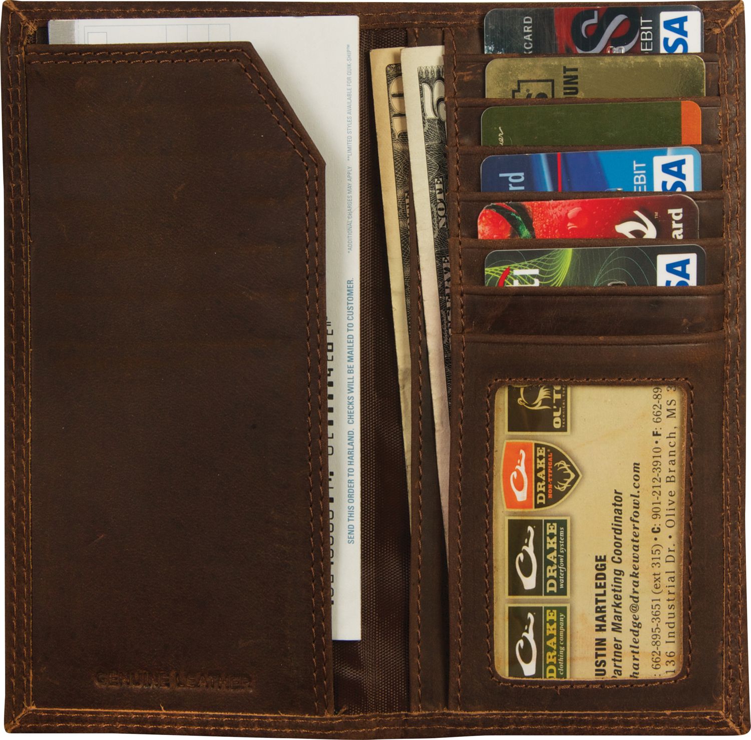 Drake Check Book Wallet