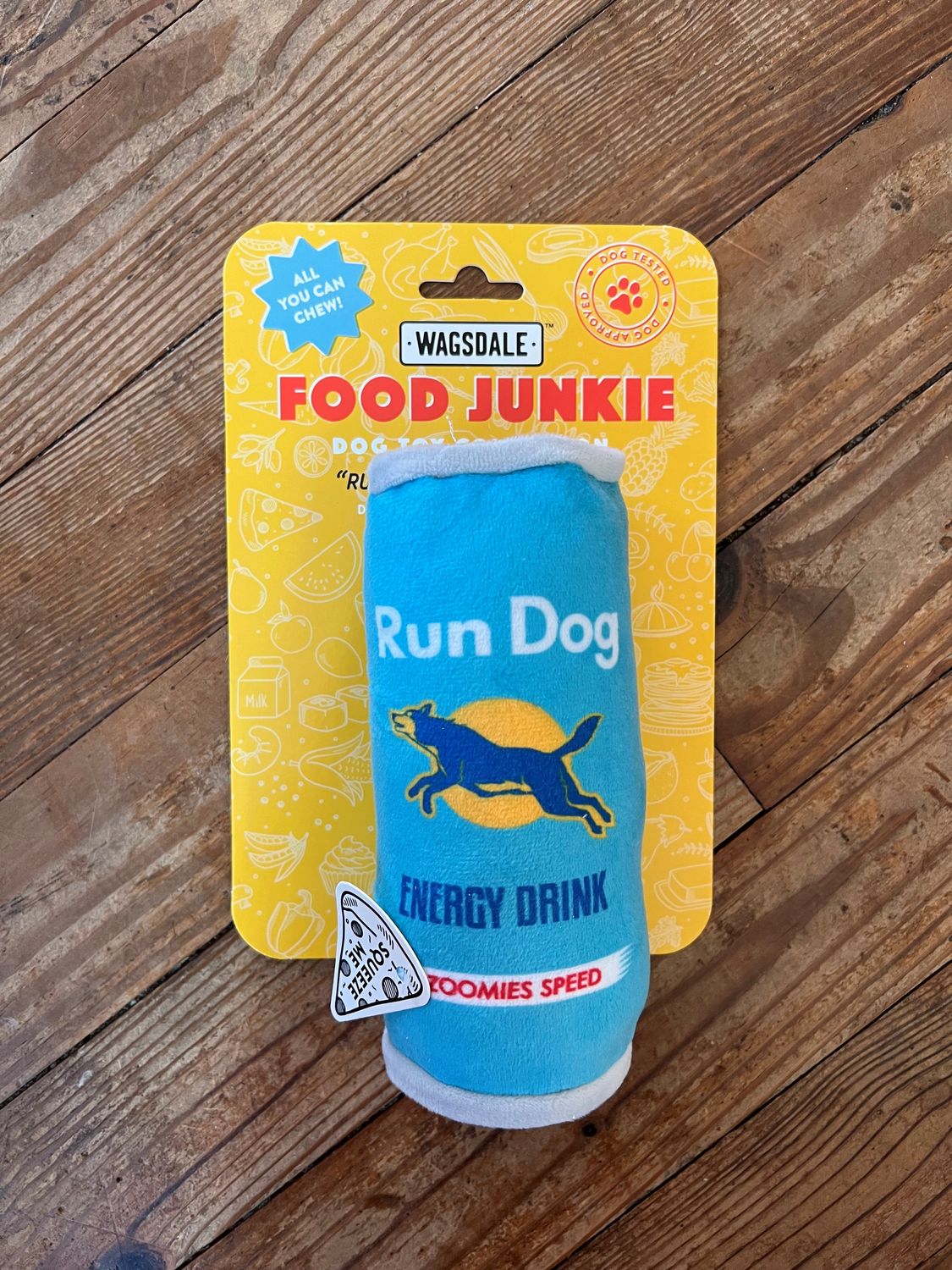 Run Dog Energy Drink Dog Toy
