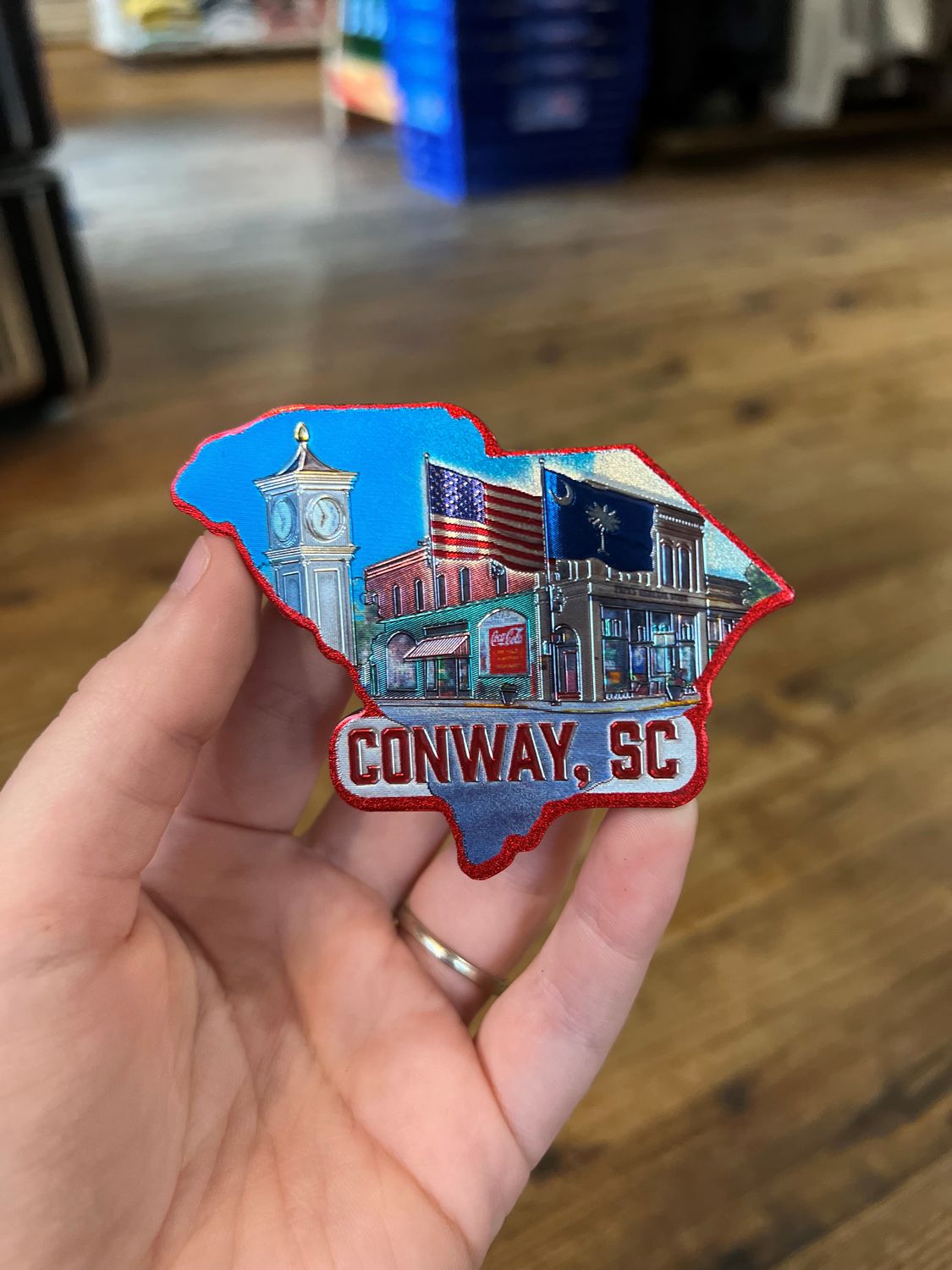 State Shape Foil Magnet