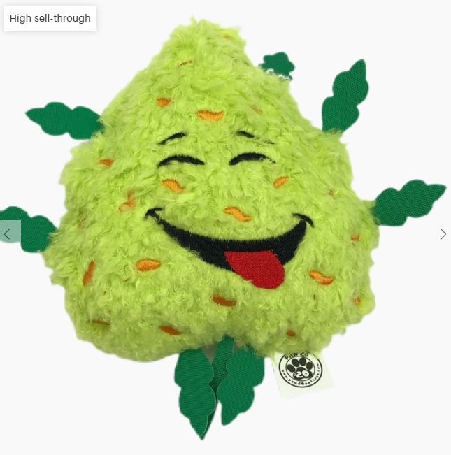 Bud the Weed Nug Dog Toy