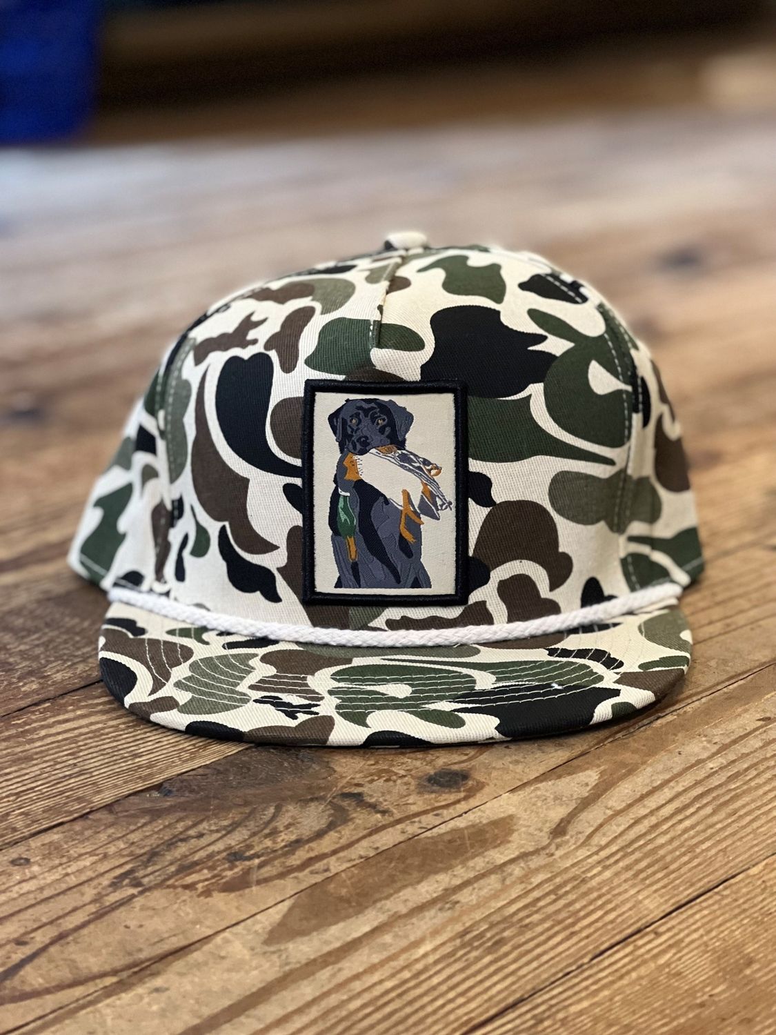 AIXW Black Lab Patch Old School Rope Hat