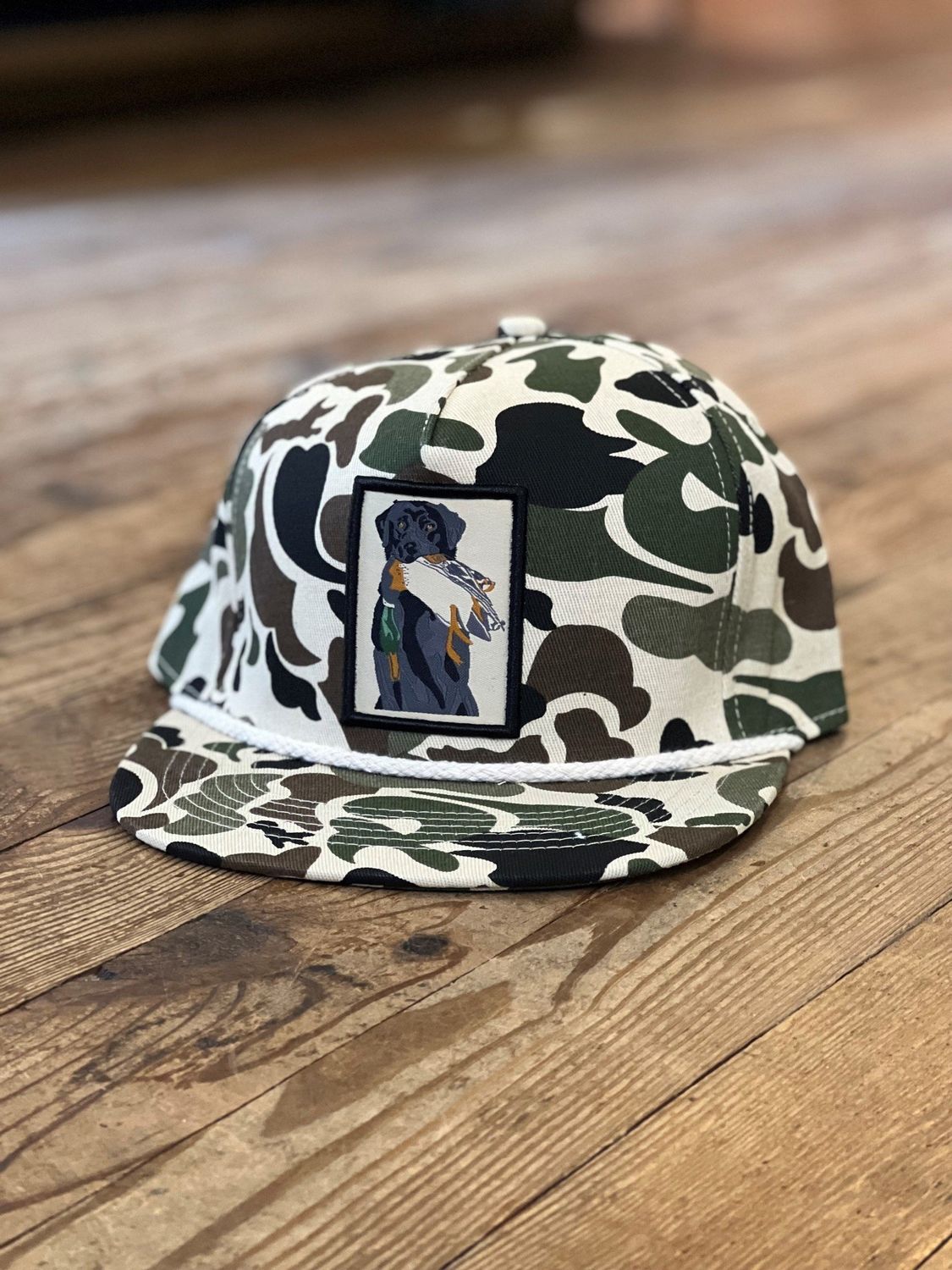 AIXW Black Lab Patch Old School Rope Hat