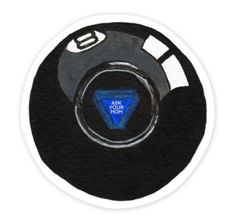 8 Ball Mom Sticker