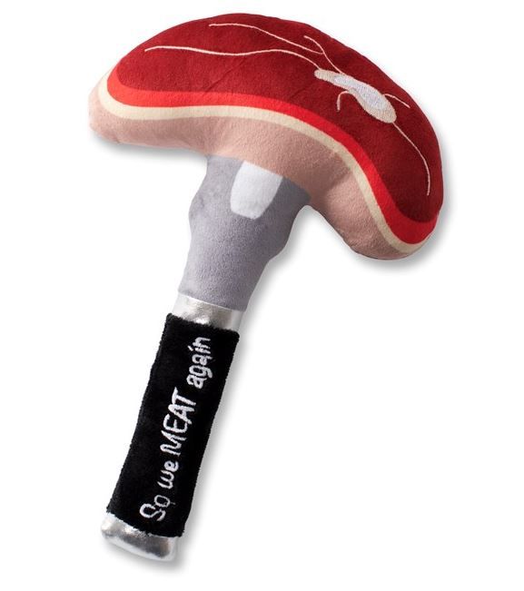 So We Meat Again Plush Dog Toy